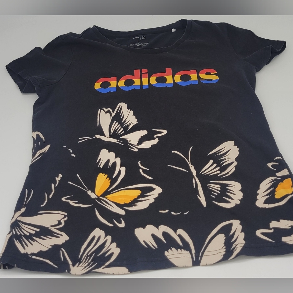 Adidas X Farm Rio Butterfly Graphic T-shirt Large 16-18